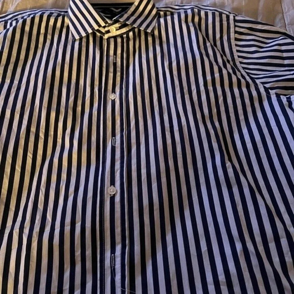 Elements by Arnold Zimberg blue and white long-sleeved shirt, size XL - Picture 1 of 4